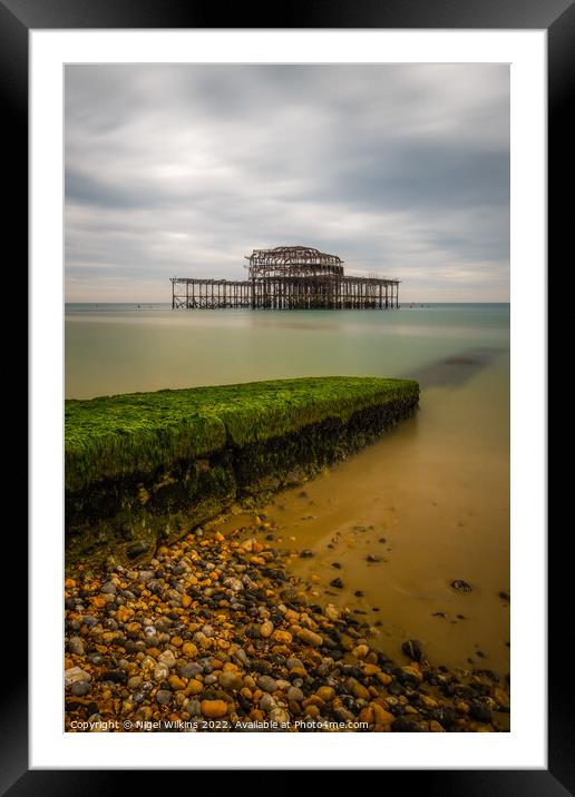 West Pier, Brighton Framed Mounted Print by Nigel Wilkins