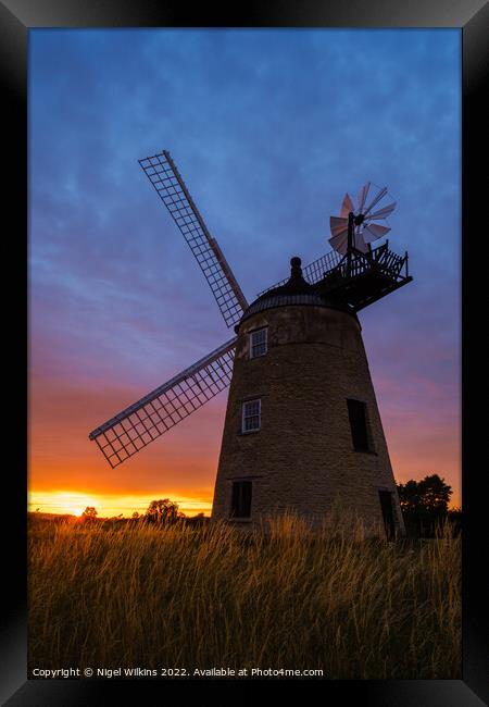 Great Haseley Windmill Framed Print by Nigel Wilkins