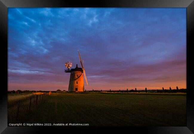 Great Haseley Windmill Framed Print by Nigel Wilkins
