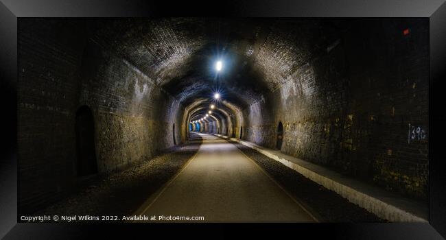 Headstone Tunnel Framed Print by Nigel Wilkins