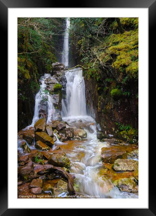 Scale Force Waterfall, Lake District Framed Mounted Print by Nigel Wilkins