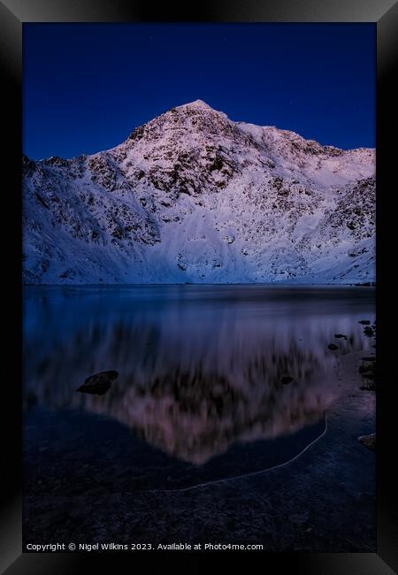 Snowdon Framed Print by Nigel Wilkins