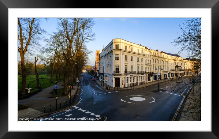 Leamington Spa Town Centre Framed Mounted Print by Nigel Wilkins