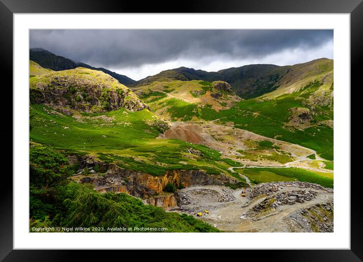 Coppermines Valley, Lake District Framed Mounted Print by Nigel Wilkins
