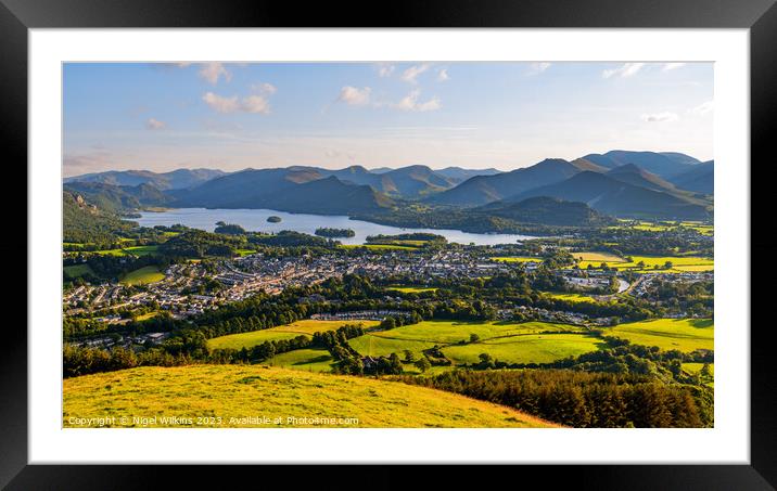 Keswick, Lake District Framed Mounted Print by Nigel Wilkins