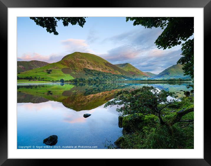 Brothers Water, Lake District Framed Mounted Print by Nigel Wilkins