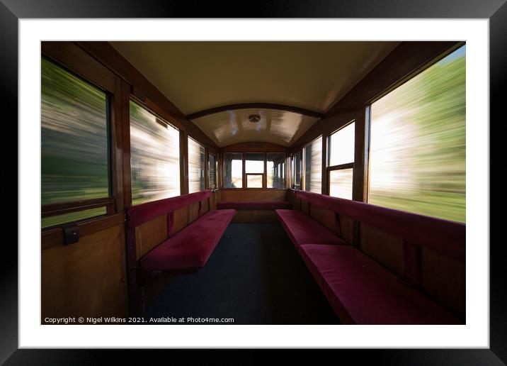 Saloon carriage Framed Mounted Print by Nigel Wilkins