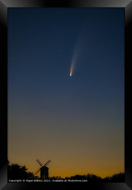 Comet Neowise Framed Print by Nigel Wilkins