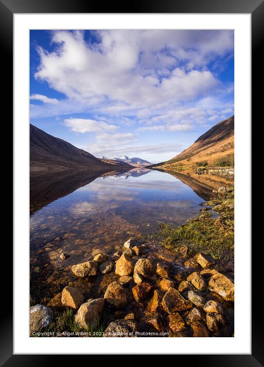 Loch Etive Framed Mounted Print by Nigel Wilkins