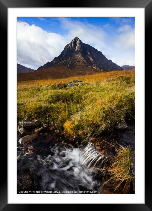 Stob Dearg, Buachaille Etive Mor Framed Mounted Print by Nigel Wilkins