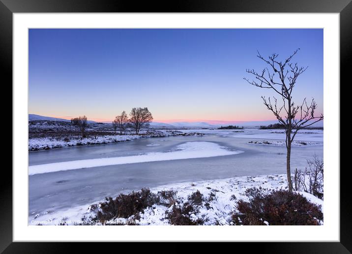 Rannoch Moor Winter Framed Mounted Print by Nigel Wilkins