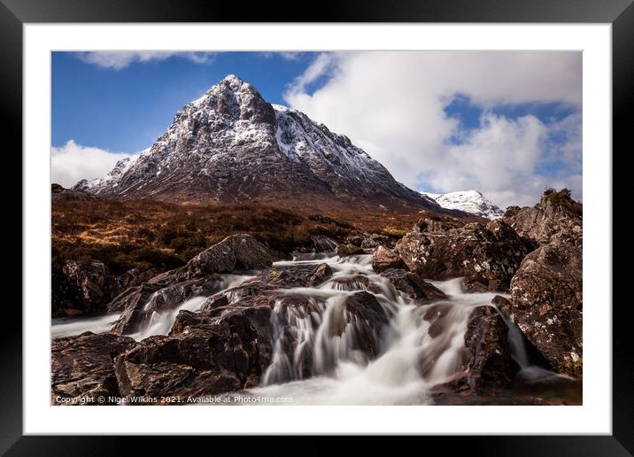 Stob Dearg, Buachaille Etive Mor Framed Mounted Print by Nigel Wilkins