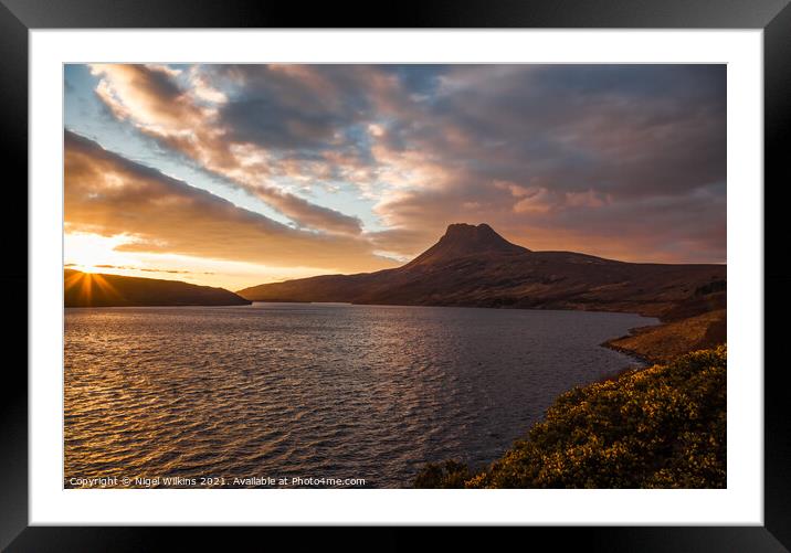 Stac Polly Framed Mounted Print by Nigel Wilkins