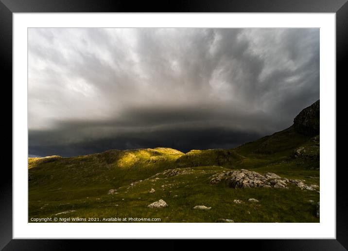 Approaching Storm Framed Mounted Print by Nigel Wilkins