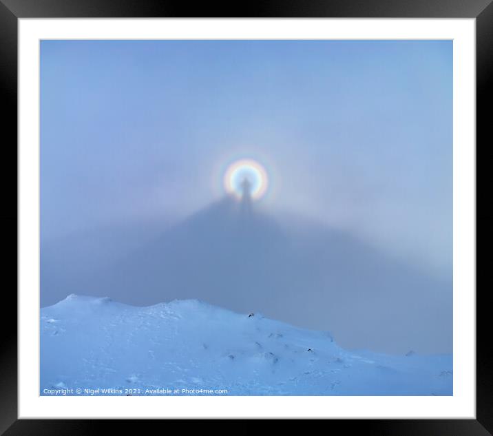 Brocken Spectre Framed Mounted Print by Nigel Wilkins