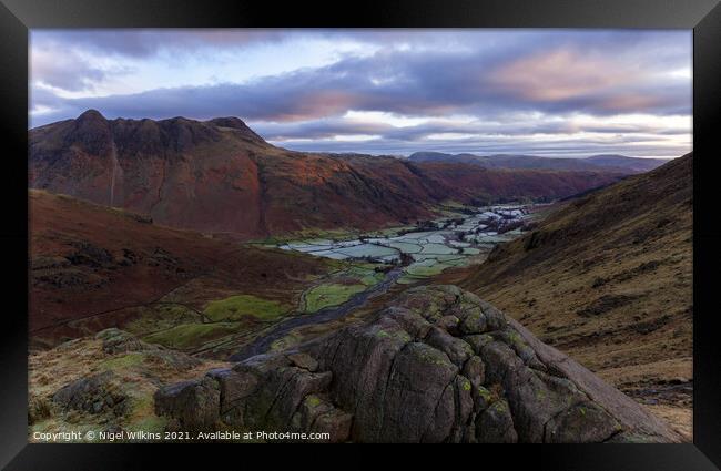 Great Langdale Framed Print by Nigel Wilkins