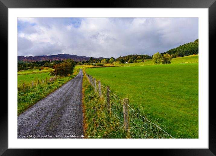 Majestic Walk to Craigower Hill Framed Mounted Print by Michael Birch