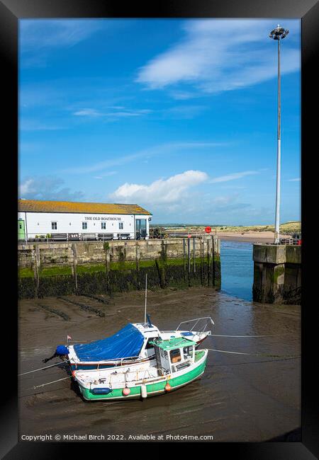Old Boathouse Amble Framed Print by Michael Birch