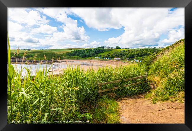 Majestic Path to Coldingham Bay Framed Print by Michael Birch