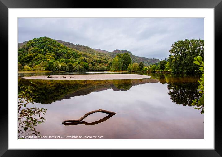  RIVER TUMMEL AUTUMN REFLECTIONS Framed Mounted Print by Michael Birch