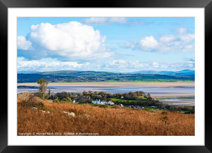 View of Bardsea Village and Morecombe Bay Framed Mounted Print by Michael Birch