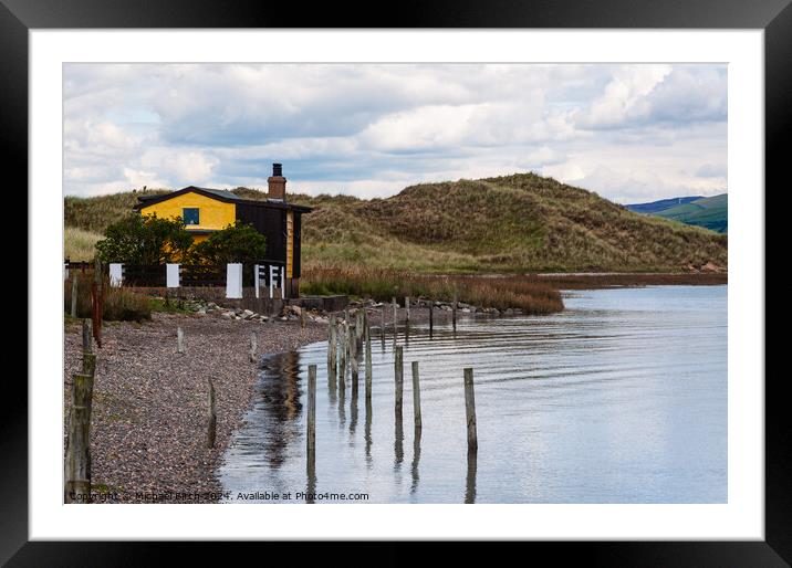YELLOW FISHERMENS CABIN Framed Mounted Print by Michael Birch