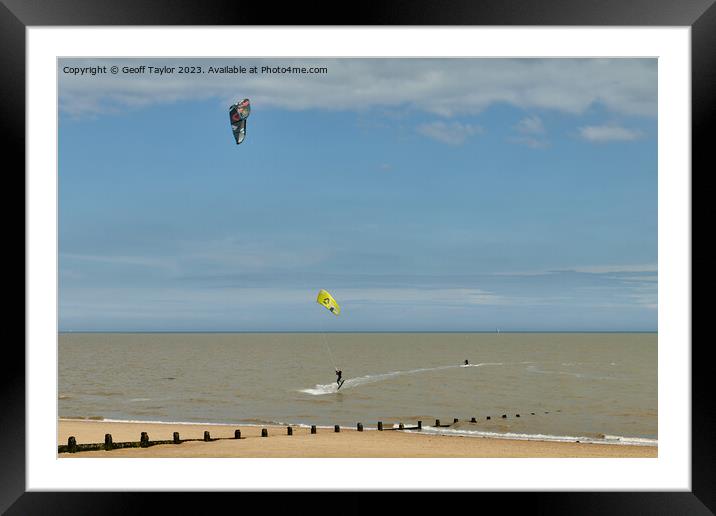 Fun at Frinton on Sea Framed Mounted Print by Geoff Taylor