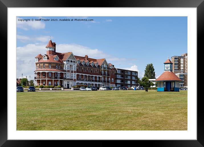The Grand Hotel Frinton on Sea Framed Mounted Print by Geoff Taylor