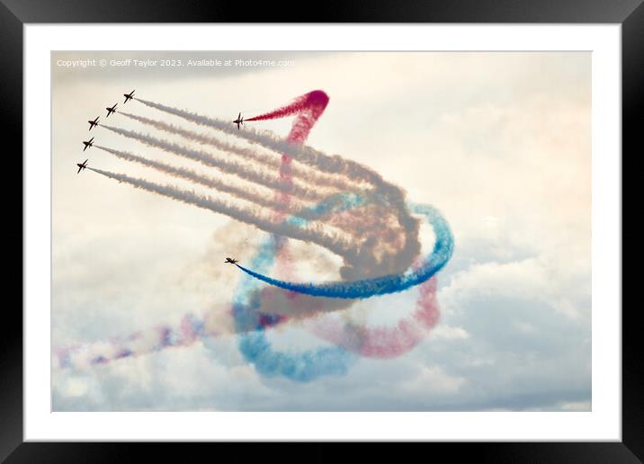 Red arrows Framed Mounted Print by Geoff Taylor