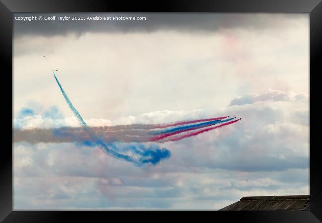 Red arrows Framed Print by Geoff Taylor