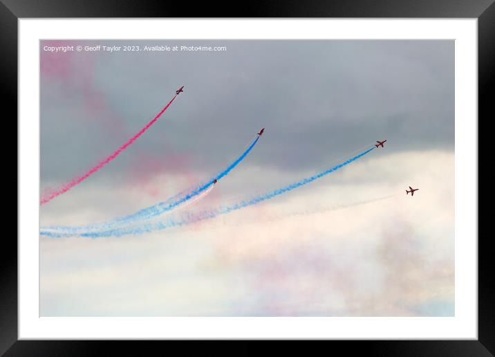 Red arrows Framed Mounted Print by Geoff Taylor