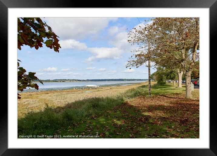 Along the river bank Framed Mounted Print by Geoff Taylor