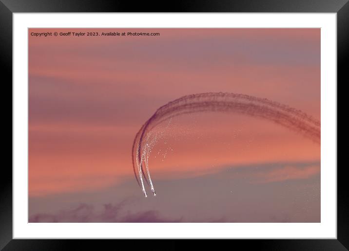 Nightflying Framed Mounted Print by Geoff Taylor