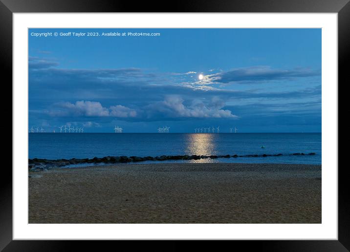 Moon rise Framed Mounted Print by Geoff Taylor