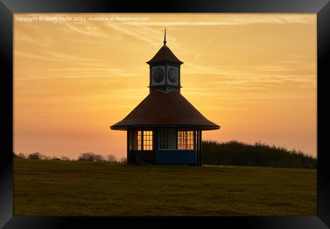 Sunrise on time Framed Print by Geoff Taylor