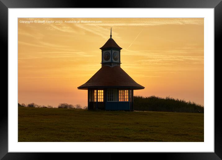 Sunrise on time Framed Mounted Print by Geoff Taylor