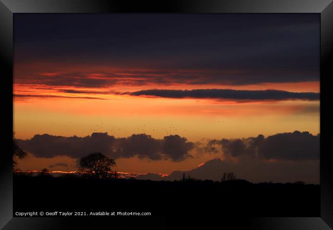 Great Holland sunset Framed Print by Geoff Taylor