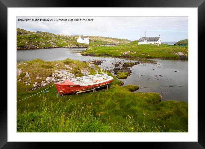 Island of Barra, Outer Hebrides, Scotland, UK Framed Mounted Print by Ian Murray