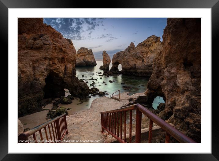 Ponta da Piedade - Lagos, Algarve, Portugal Framed Mounted Print by Paulo Rocha