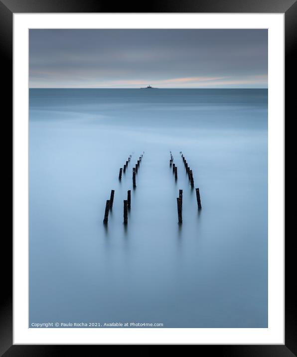 Pillars in the water Framed Mounted Print by Paulo Rocha