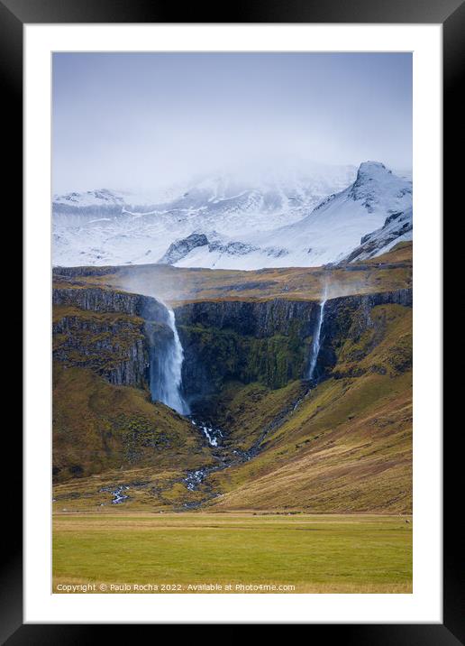 Grundarfoss waterfall, Iceland Framed Mounted Print by Paulo Rocha