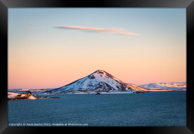 Vindbelgjarfjall mountain, Myvatn lake, Iceland Framed Print by Paulo Rocha