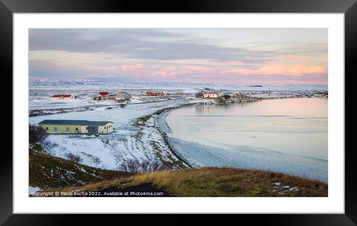 Lake Myvatn, Iceland Framed Mounted Print by Paulo Rocha