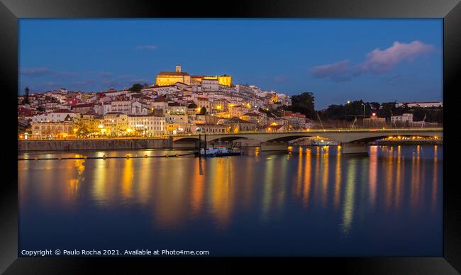Coimbra city, Portugal Framed Print by Paulo Rocha