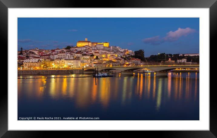 Coimbra city, Portugal Framed Mounted Print by Paulo Rocha