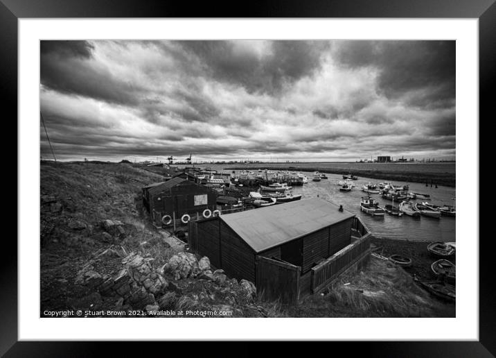 Teesmouth, Paddys Hole, Redcar Framed Mounted Print by Stuart Brown