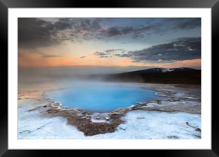 Blue pool Framed Mounted Print by Tony Prower