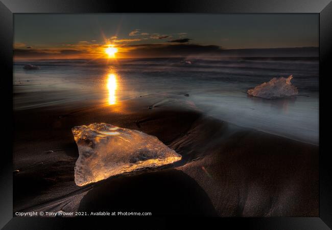 Amber glow Framed Print by Tony Prower