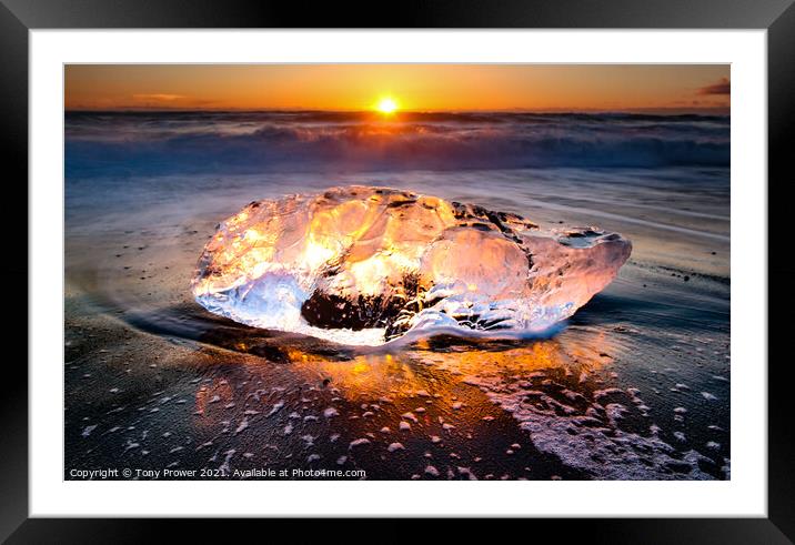 Golden Glow Framed Mounted Print by Tony Prower