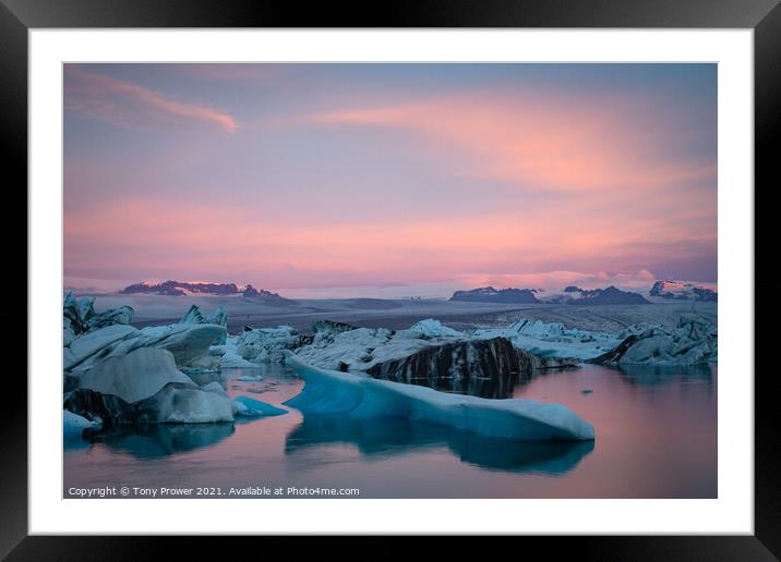 Pink Lagoon Framed Mounted Print by Tony Prower
